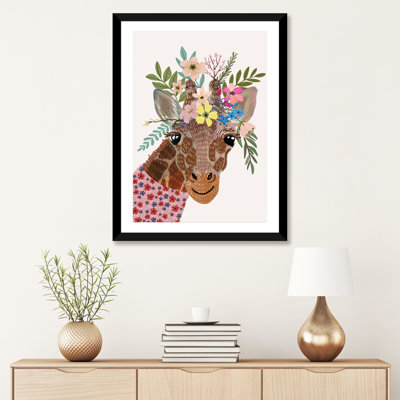 Girafe par Mia Charro - impression d'art graphique