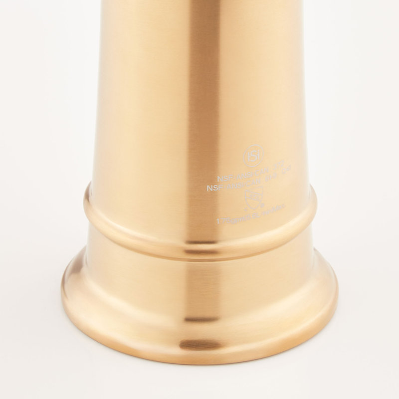 Beasley Single-Hole Pull-Down Kitchen Faucet, Brushed Gold