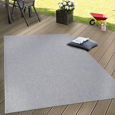 Emmanuel Solid Colour Flatweave Indoor / Outdoor Area Rug