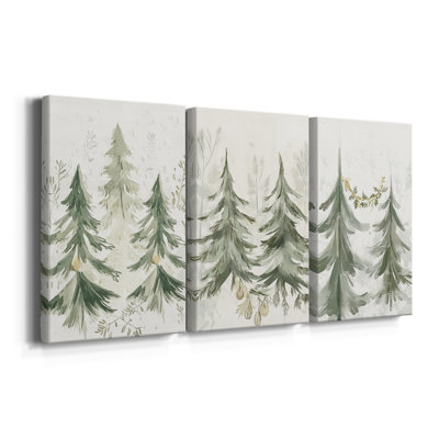 CDI de Noël, art sur toile tendue sur mesure - 3 pièces