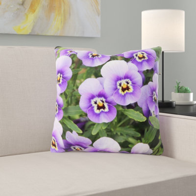 Coussin décoratif fleurs
