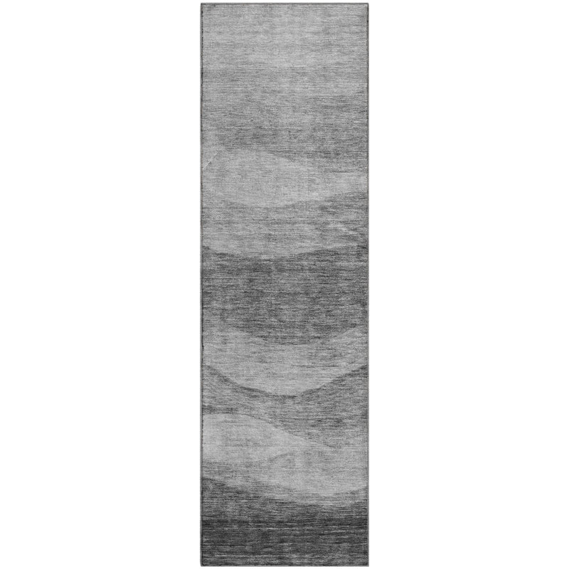Premium Machine Washable Krause AMF1141 Swirls Rug, Runner 2'3" x 7'6"
