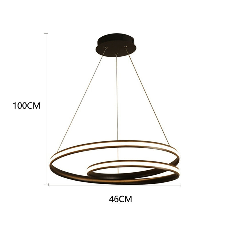 Daukas 1 - Light Unique/Statement LED Chandelier