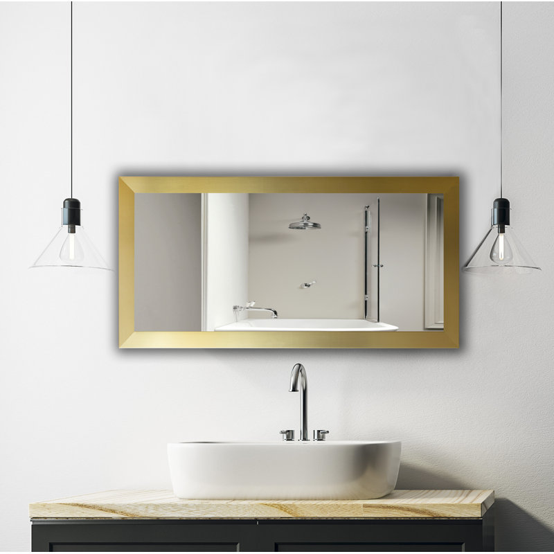 Mirror, 33" x 32", Gold
