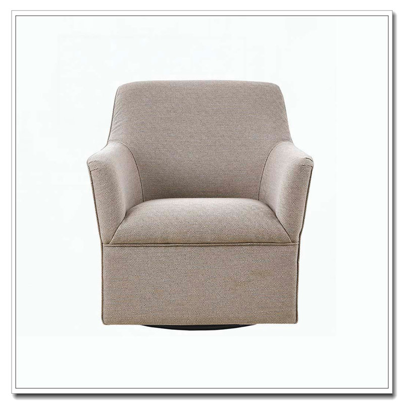 Fauteuil demi-tonneau pivotant et évasé, Gris