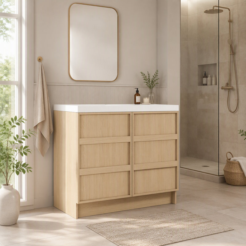 Freestanding Standard With Ceramic Top