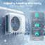 Mini climatiseur et pompe à chaleur 18 000 BTU à deux blocs, 19 climatiseurs SEER2 230V WIFI, écoénergétique, sans conduit, refroidit jusqu'à 1250 pieds carrés, fonctionne avec Alexa avec l'ensemble d'installation