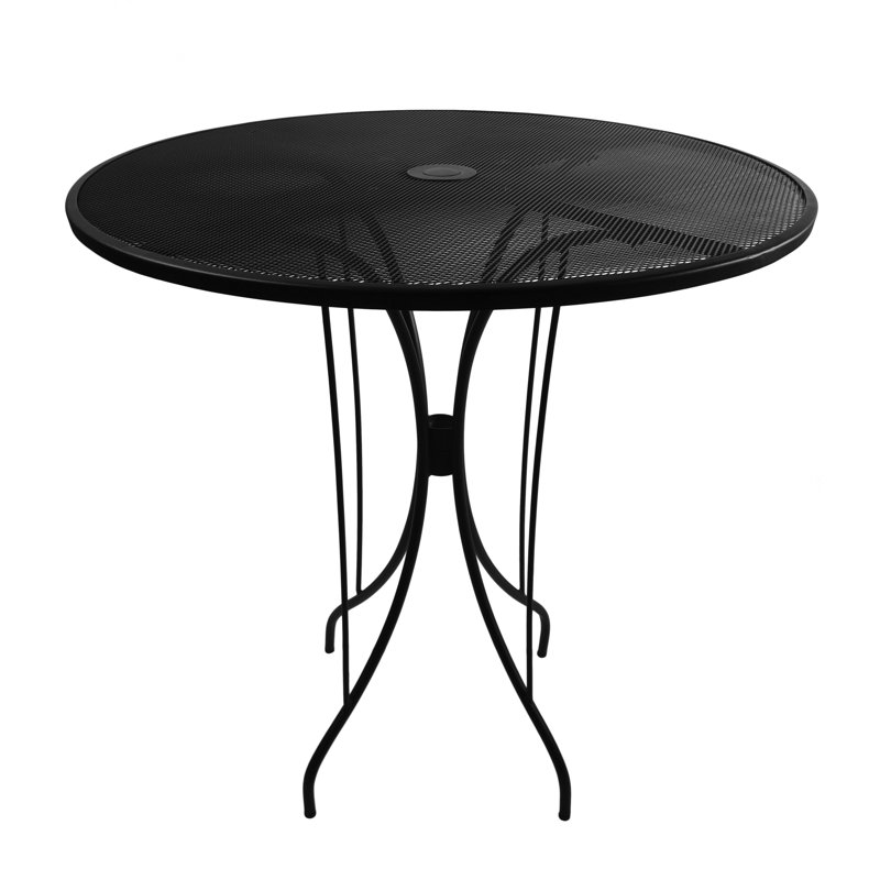 Barnegat 4 Person 39.875'' H Galvanized Steel High Top Table, 39.875" H x 42" W x 42" D