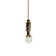 Stephanov Multi-Faceted Crystal Ball Ceiling Fan Pull, 2"h with 12" Polished Brass Chain