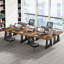 Bureau de direction en bois de 70,86 pouces, grand bureau d'ordinateur avec plateau de table épaissi et base en bois pour le bureau personnel-1078176770-1101691260