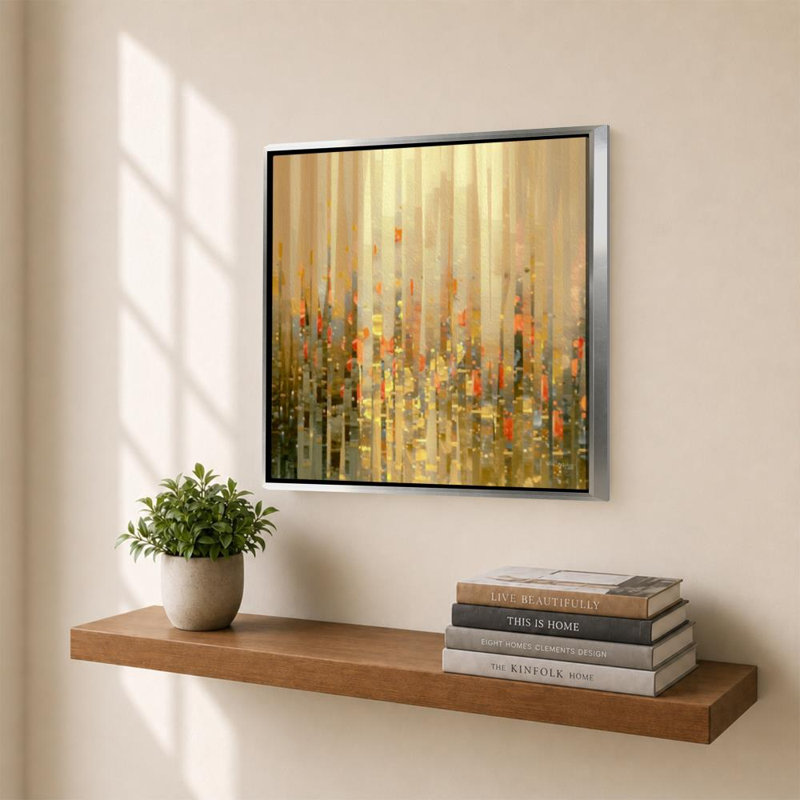«Isaiah 42: 6 Light for the Nations» par Mark Lawrence - impression sur toile, 34" H x 34" W, Silver