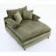 Chaise longue surdimensionnée ajustable xpiyaer, canapé-lit de loisirs, velours côtelé vert riche, dossier à quatre vitesses, largeur de 54,75 pouces-1202414822