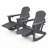 Rocking Outdoor Adirondack Chair With Table-363943026