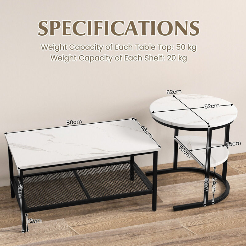 Demiko Coffee Table with Storage