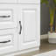 Armoire blanche moderne avec portes à fermeture douce - Garde-robe en MDF avec tablettes et tiroirs de rangement pour la chambre à coucher