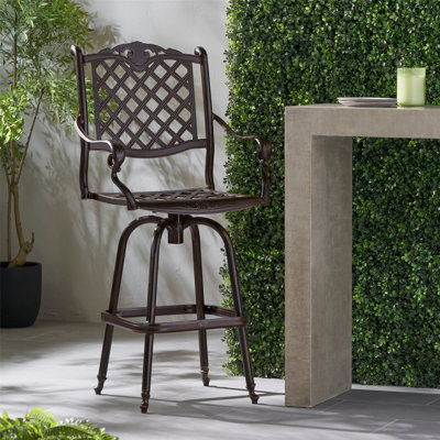Tabouret de bar en métal pour l'extérieur