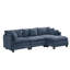 112" L-Shaped Modular Sectional Sofa with USB Charging Port and Movable Ottoman-674334648