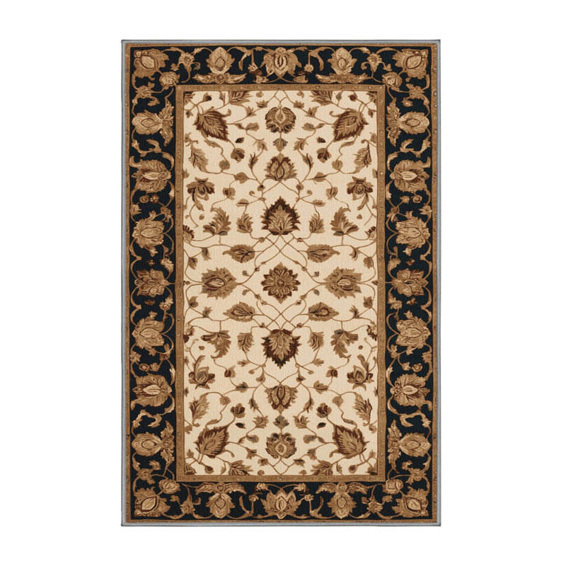 Tapis brun lavable à la machine, Rectangle 2 pi x 3 pi