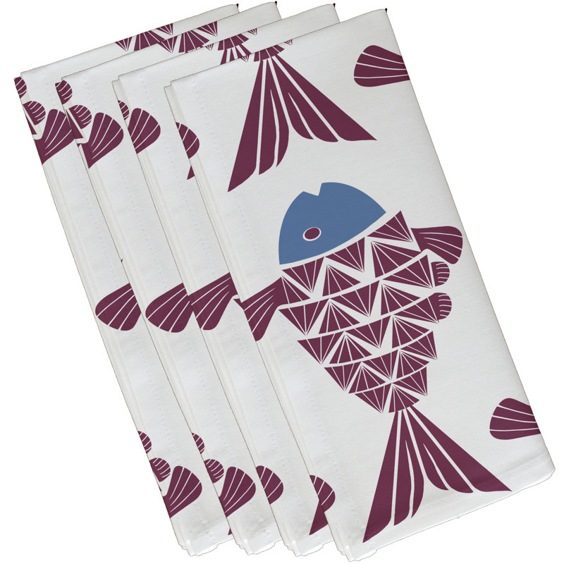 Ensemble de serviettes 4 pièces Grand Ridge, L 18 po x L 18 po, Mauve