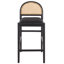 Laylie Rattan And Leather Counter Stool-1887483489