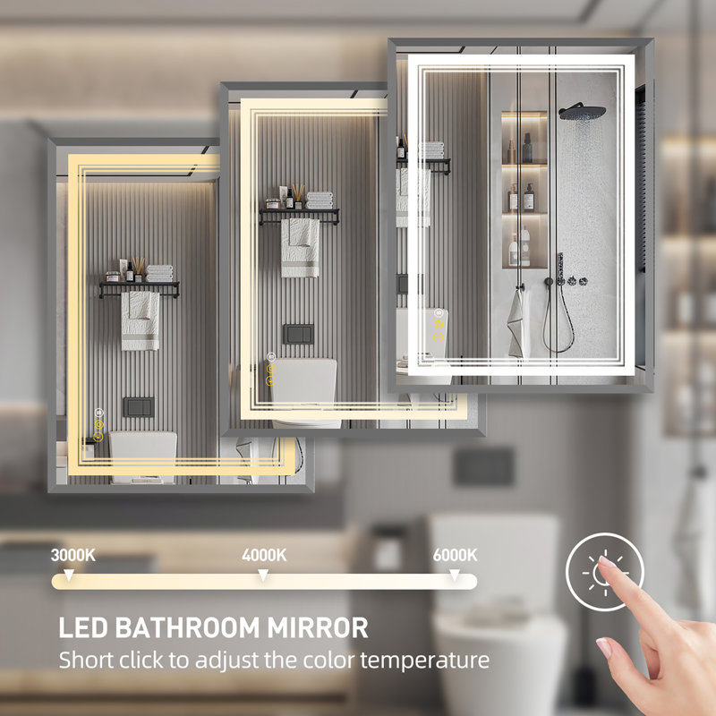 Rectangle LED Mirror, 36" x 30"