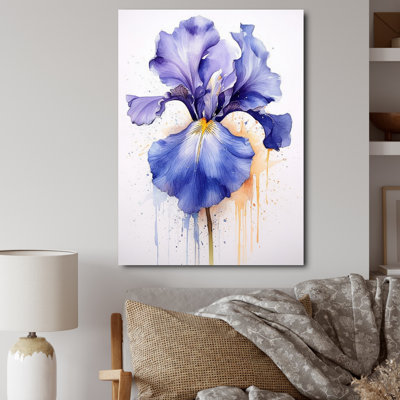 " Purple Gray Iris Impressions II "