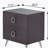 Espresso 2-Drawer Rectangular Accent Table