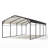20 FT Galvanized Steel Carport-126057452