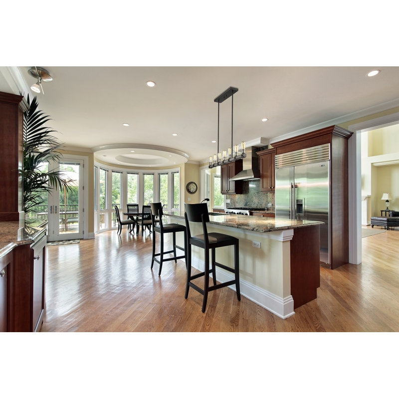 Charles 7 - Light Kitchen Island Pendant, Ashen Barnboard