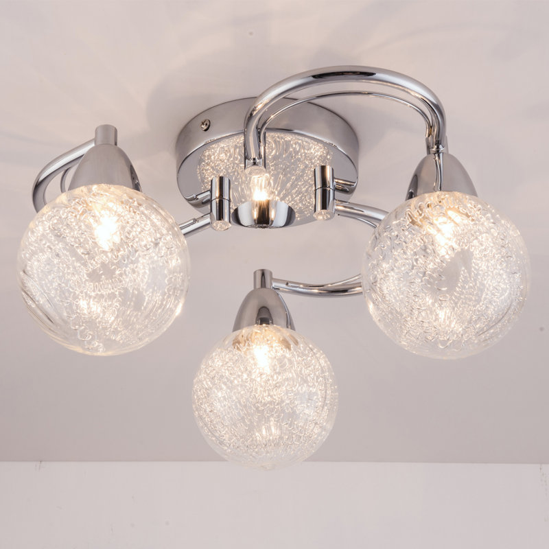 Humboldt Glass Semi Flush Mount