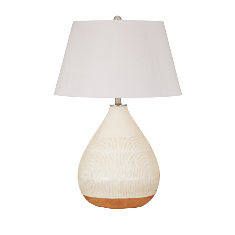 Calira 28" Cream Ceramic Table Lamp