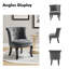 Chaise d'appoint rembourrée à oreilles Grenier-1650561244