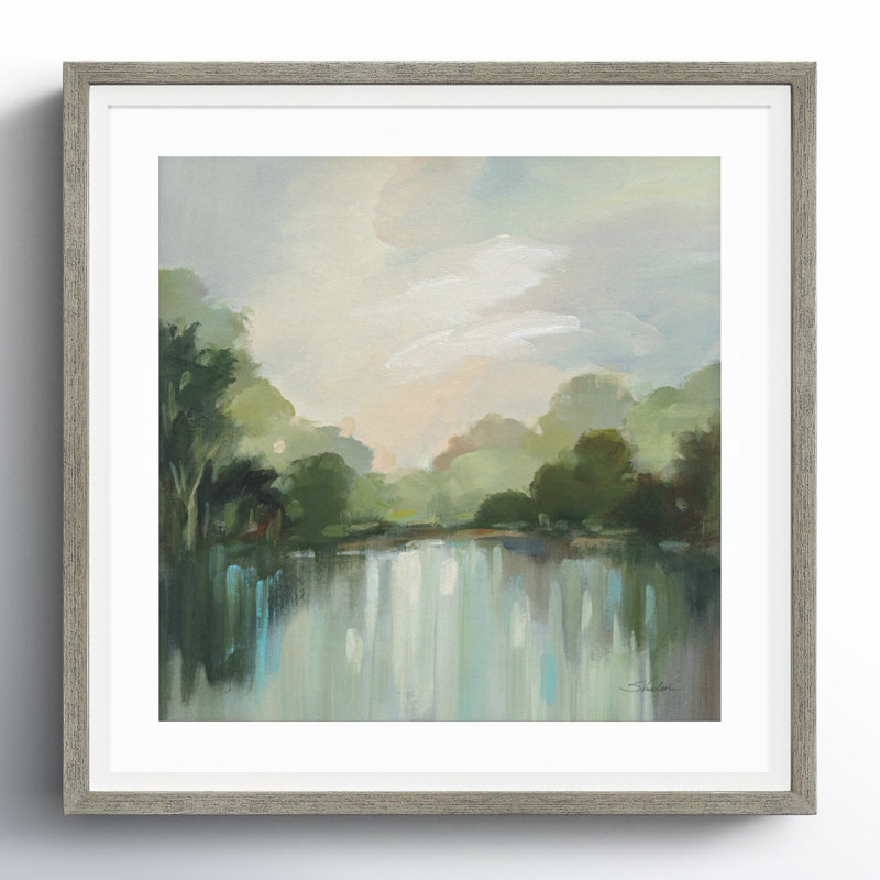 «Cool Spring Day» par Silvia Vassileva - impression encadrée, H 13 po x l 13 po, Gris