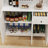 71" Freestanding Kitchen Storage Unit With Microwave Countertop, 6 - Door And 1 Drawer Cabinet, Adjustable Shelves, Painted E1 Doors, Drawer, White , Stable Safe For Use