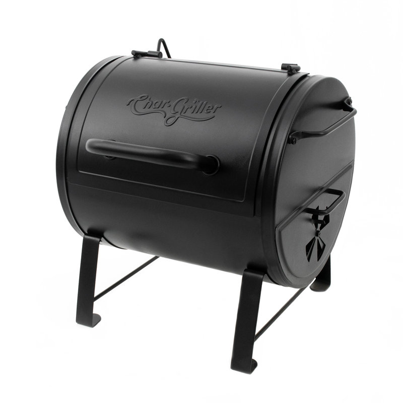 Side Fire Box/Table Top Grill Charcoal Grill, Metal Handle