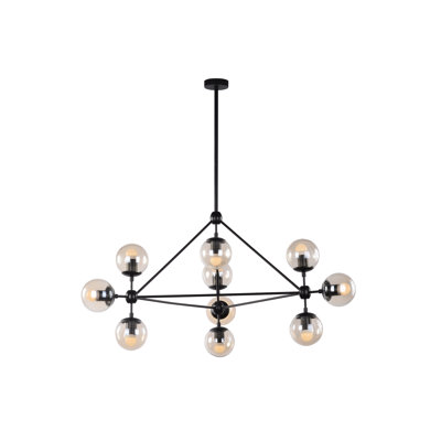 Lustre linéaire moderne 10 lumières spoutnik Rick