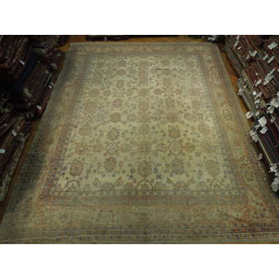 Hand Knotted Wool Floral Rug