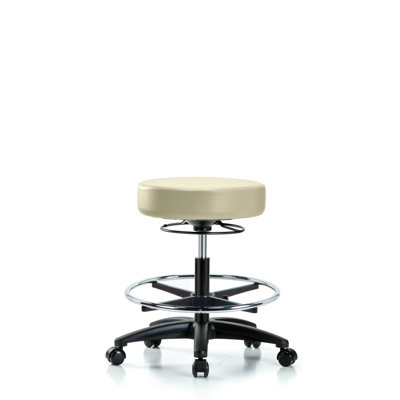 Calliope Adjustable Height Ergonomic Lab Stool with Footrest