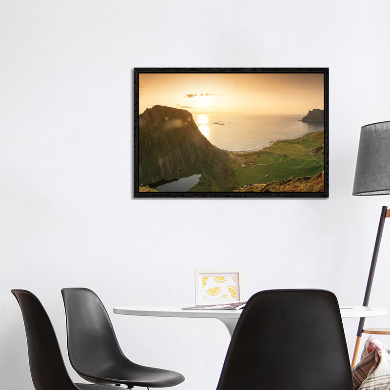 Utakleiv Panorama by Andreas Stridsberg - Gallery-Wrapped Canvas Giclée on Canvas, 101.6 cm H x 66.04 cm W, Black Framed