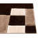Cobina Geometric Shag Brown/Gray Area Rug