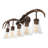 Asim Southwestern Bohemian Resin/Seeded Glass Faux Antler LED Vanity Light-899069917