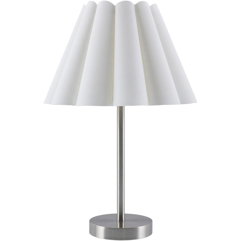 Condurso Accent Table Lamp, Silver, 17.5" H x 12" W x 12" D