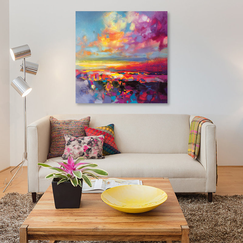 « Luminance Study II », reproduction sur toile, H 18 po x l 18 po x P 1,5 po, Pas de tapis, Toile tendue