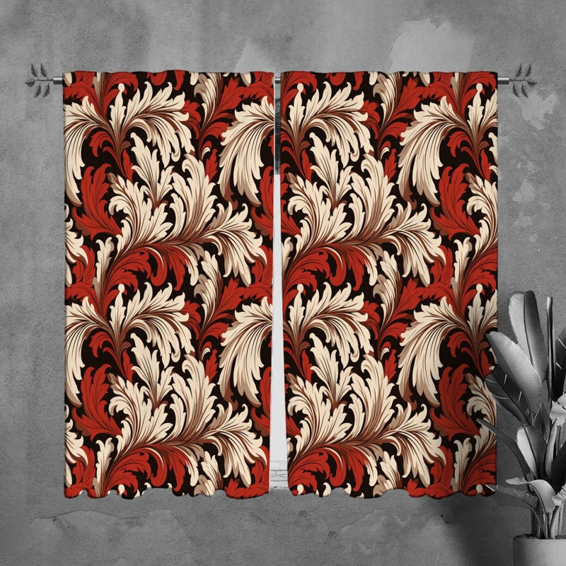 Paire de rideaux obscurcissant en polyester Mikinley, L 40 po x L 61 po