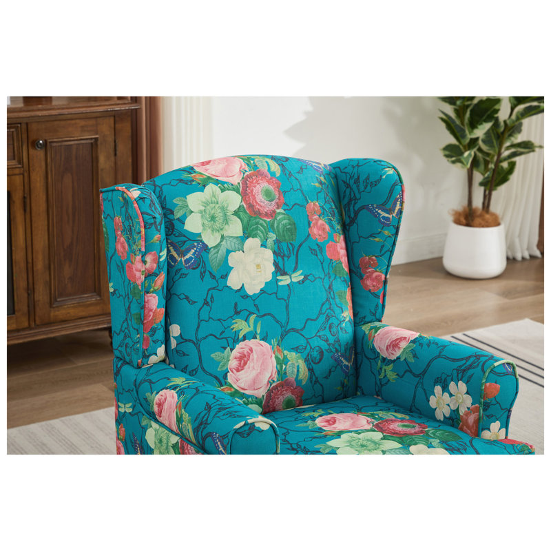 Fauteuil d'appoint moderne en lin l 27,95 po x P 29,53 po x H 37,8 po HDA Furniture