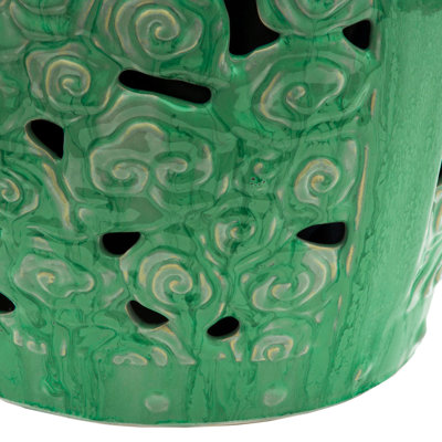 Hisako Ceramic Accent Stool