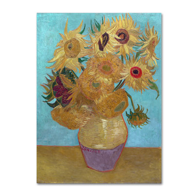 « tournesol », reproduction sur toile tendue
