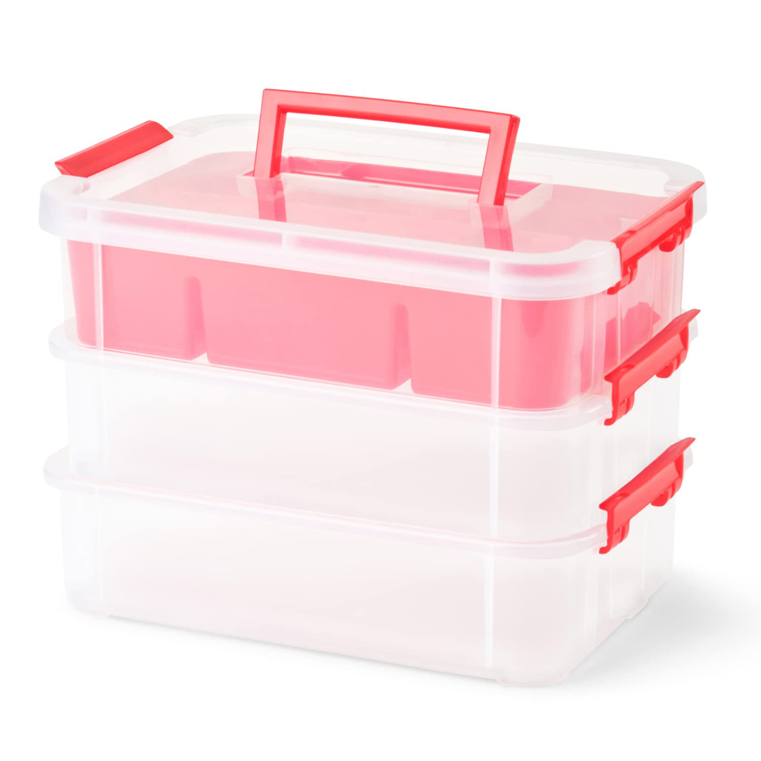 Rebrilliant Things Stackable Storage Container Plastic Craft Case