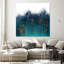 «Soaring Evening Square», reproduction d'art sur toile géante 54 po x 54 po