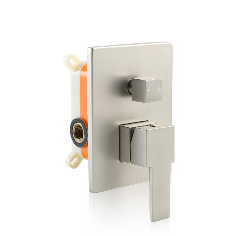SKOWLL Valve de douche seulement Valve de douche à double fonction de remplacement, fixation murale à poignée simple, inverseur de douche à 2 voies
